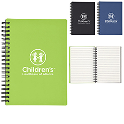 5X7 Rubbery Spiral Notebook