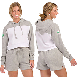 Boxercraft Women's Cropped Fleece Hoodie